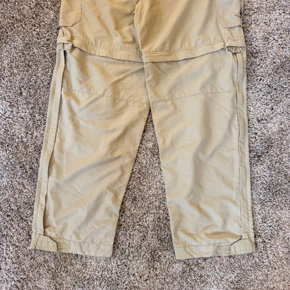 NWT REI Sahara Convertible‎ Pants Womens 10 Petite Tan Zip Off Cargo Hiking Belt